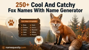250+ Cool And Catchy Fox Names With Name Generator