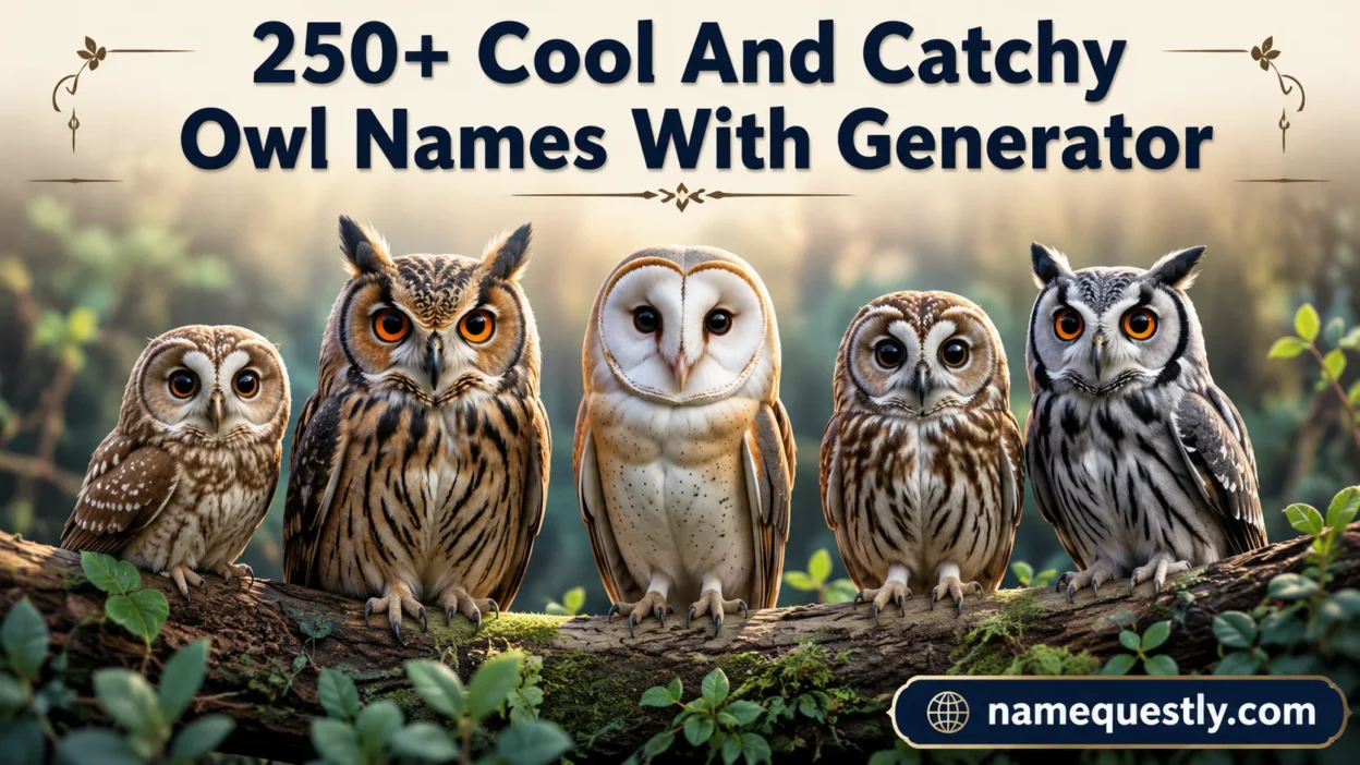 Cool And Catchy Owl Names