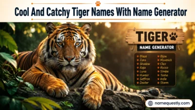 Cool And Catchy Tiger Names With Name Generator
