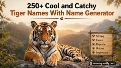 Cool and Catchy Tiger Names With Name Generator