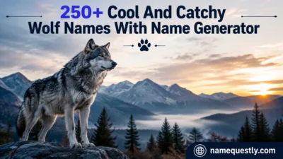 Cool And Catchy Wolf Names With Name Generator