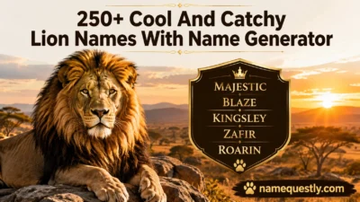 Cool And Catchy Lion Names With Name Generator
