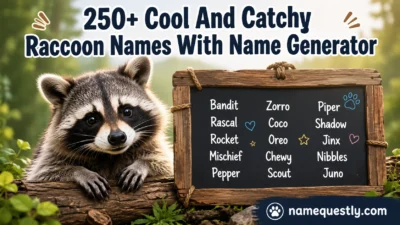 Cool And Catchy Raccoon Names With Name Generator