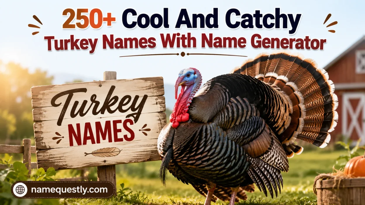 Cool And Catchy Turkey Names With Name Generator