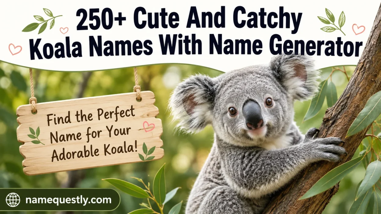 Cute And Catchy Koala Names With Name Generator