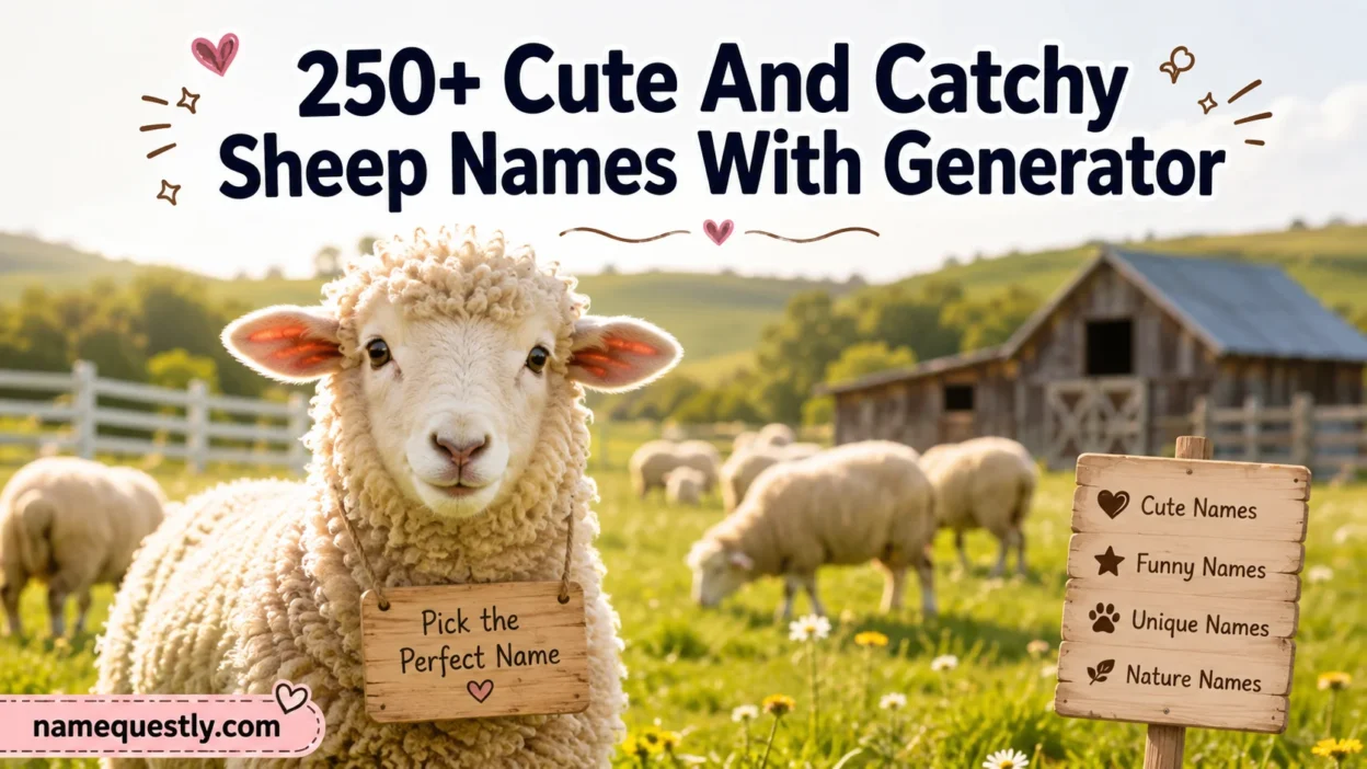 Cute And Catchy Sheep Names With Generator