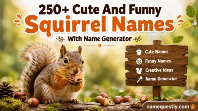 Cute And Funny Squirrel Names With Name Generator