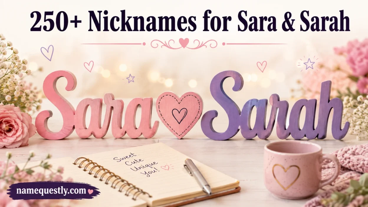 Nicknames for Sara & Sarah