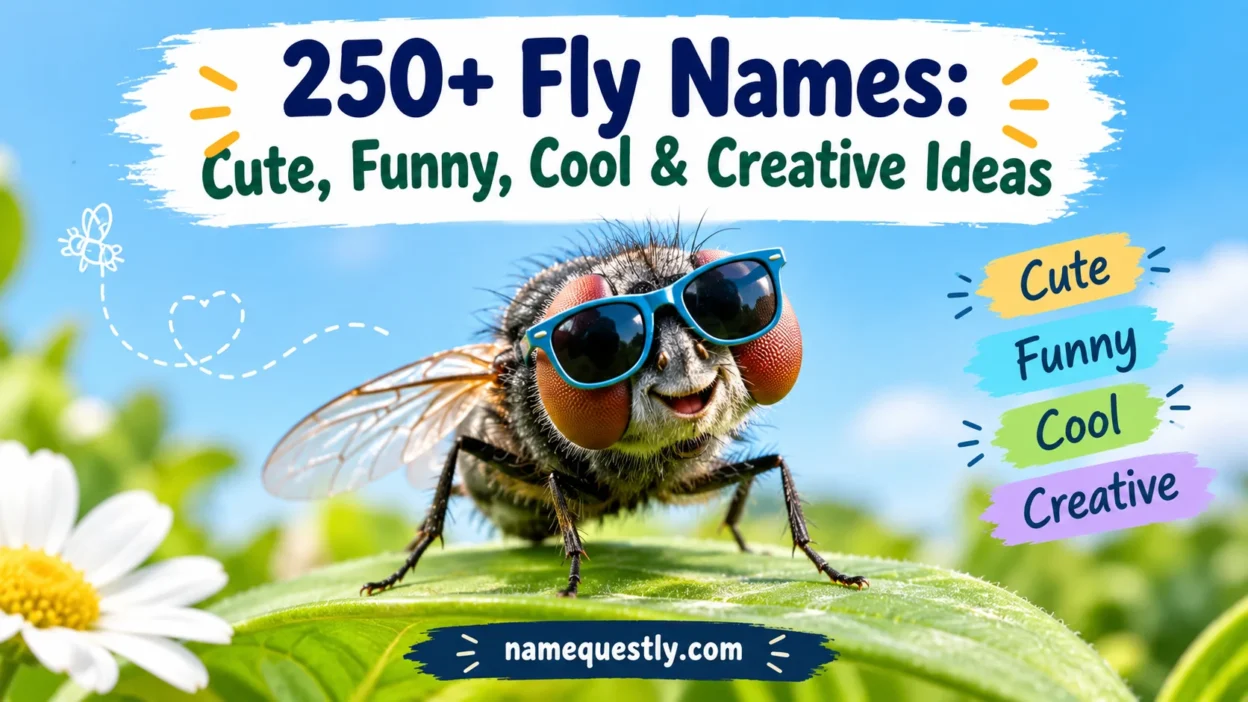 250+ Fly Names: Cute, Funny, Cool & Creative Ideas