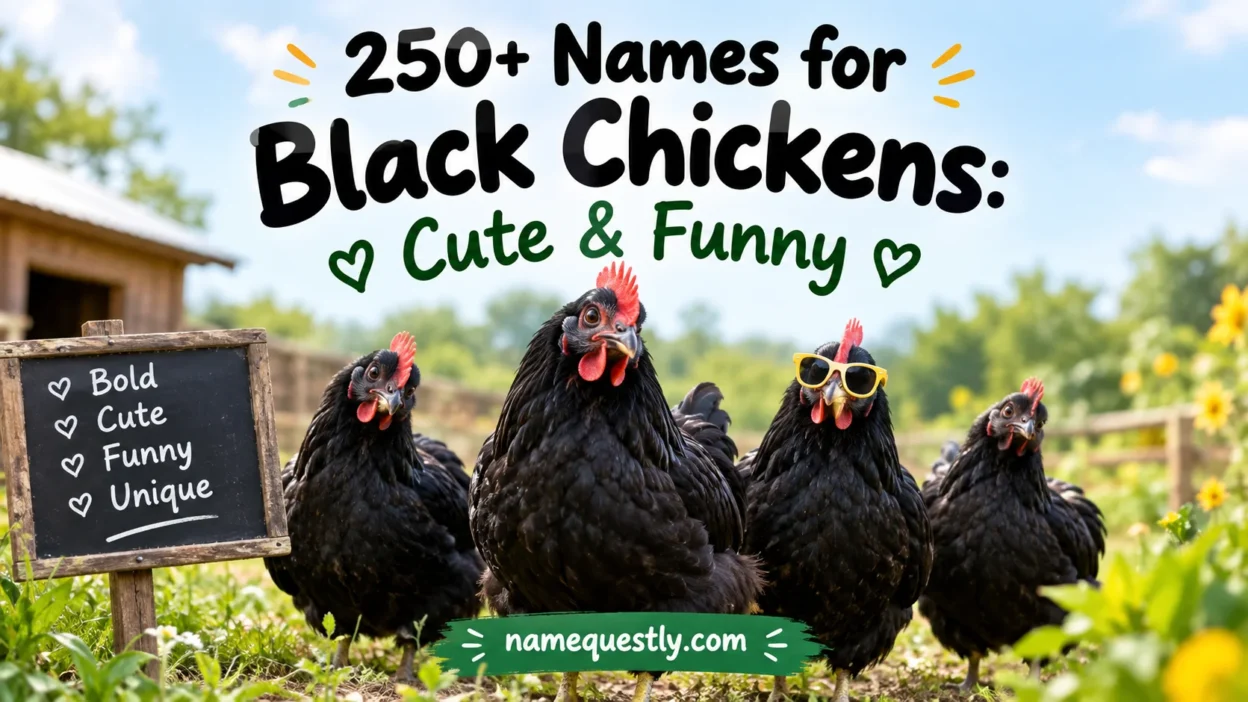 Names for Black Chickens: Cute & Funny