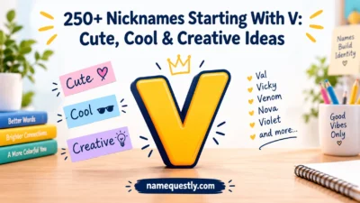 Nicknames Starting With V: Cute, Cool & Creative Ideas