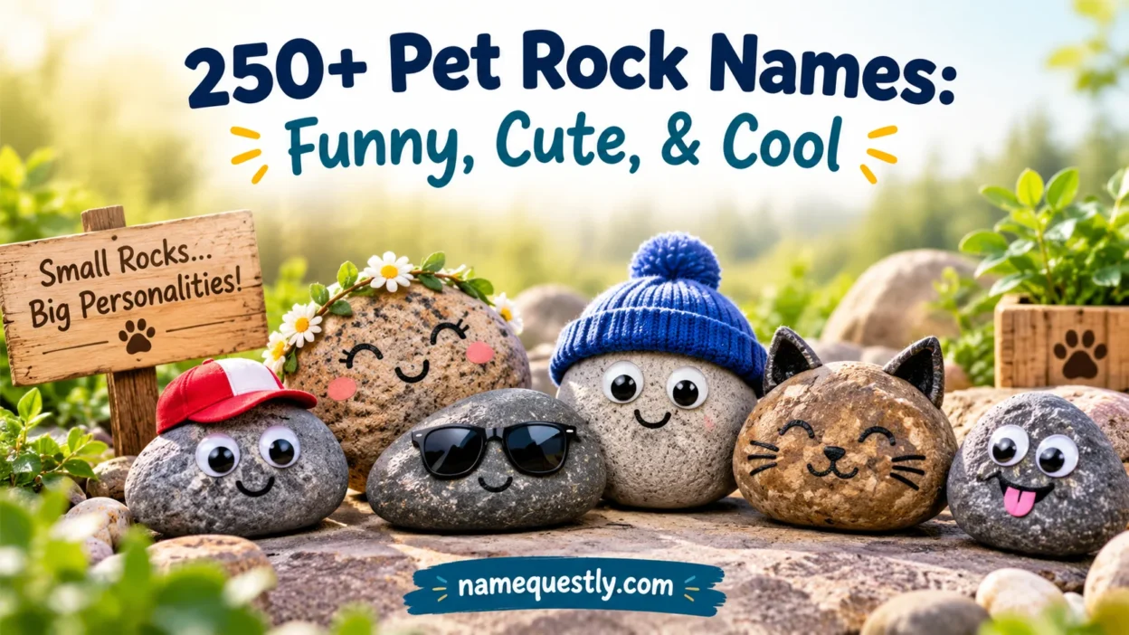 250+ Pet Rock Names: Funny, Cute, & Cool