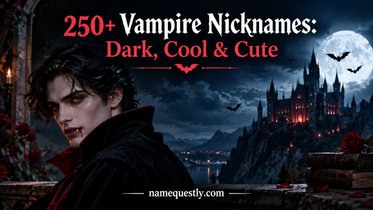Vampire Nicknames: Dark, Cool & Cute 