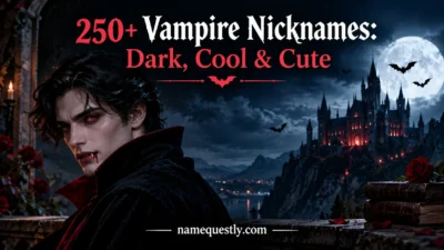 Vampire Nicknames: Dark, Cool & Cute 