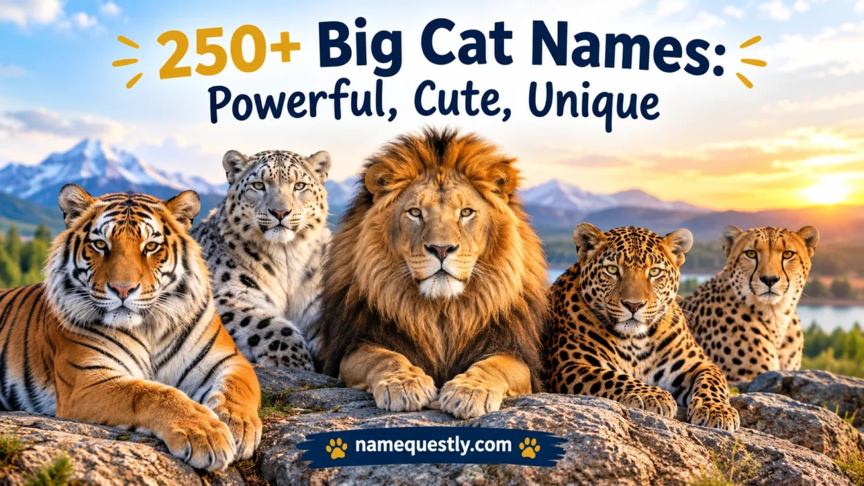 Big Cat Names: Powerful, Cute, Unique