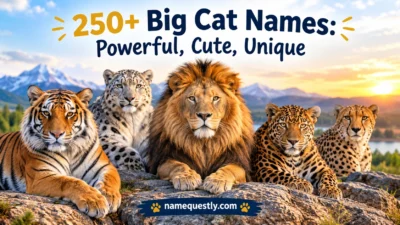 Big Cat Names: Powerful, Cute, Unique