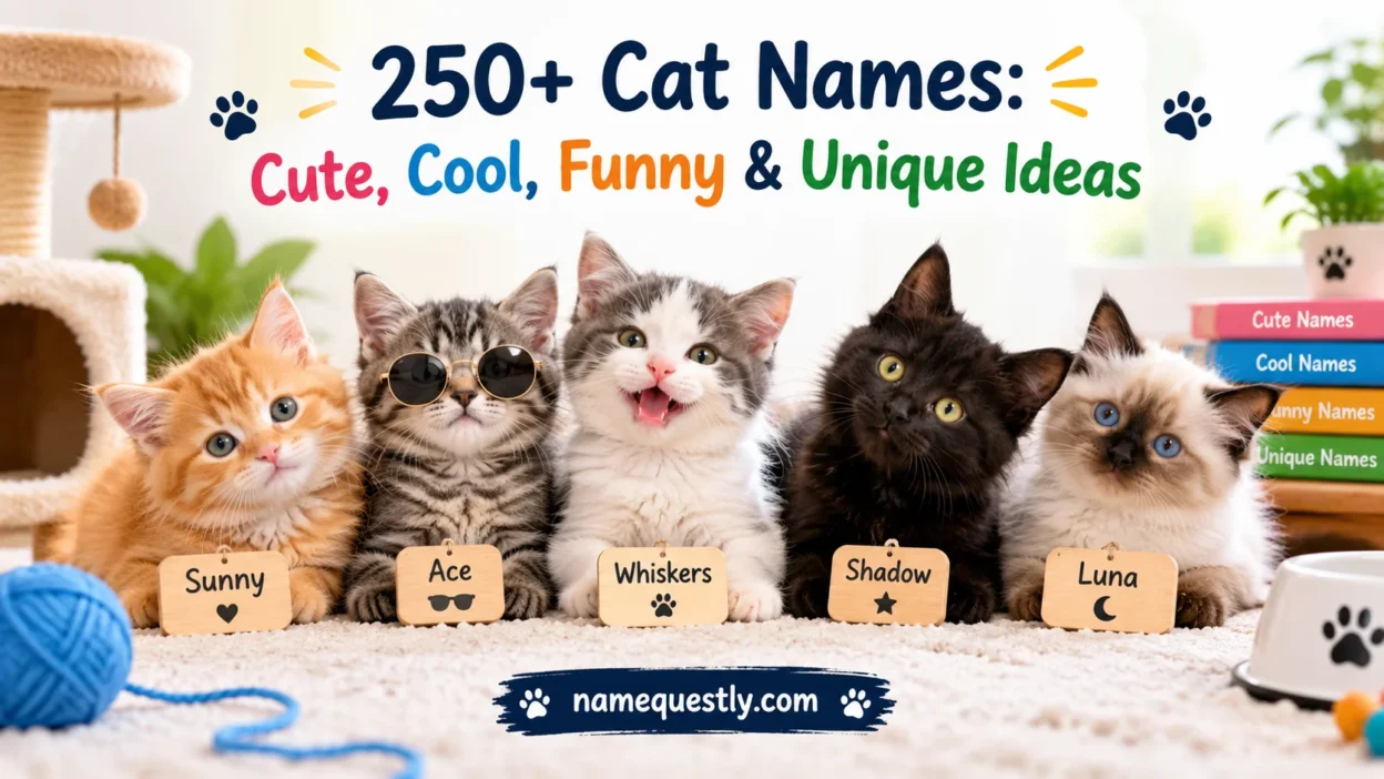 Cat Names: Cute, Cool, Funny & Unique Ideas