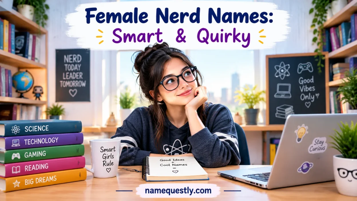 Female Nerd Names: Smart & Quirky