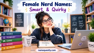 Female Nerd Names: Smart & Quirky