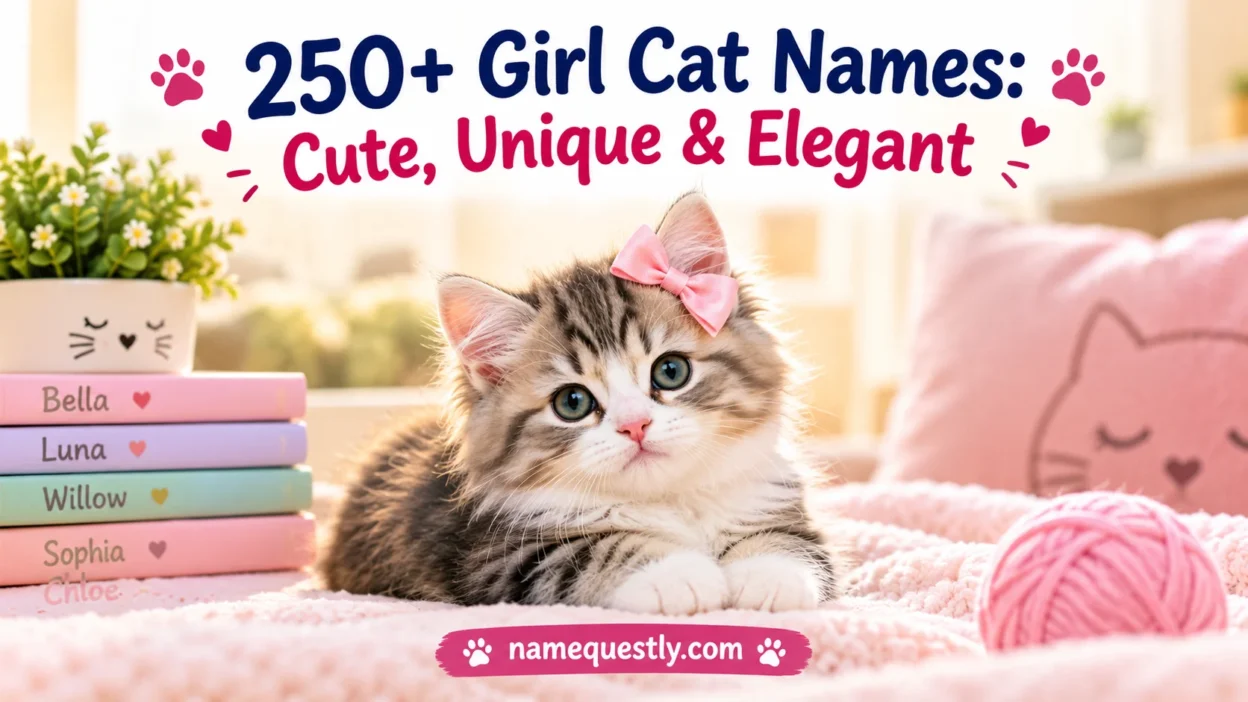 Girl Cat Names: Cute, Unique & Elegant
