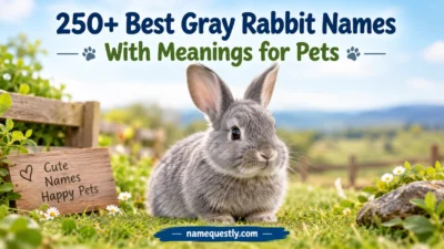 Best Gray Rabbit Names With Meanings for Pets