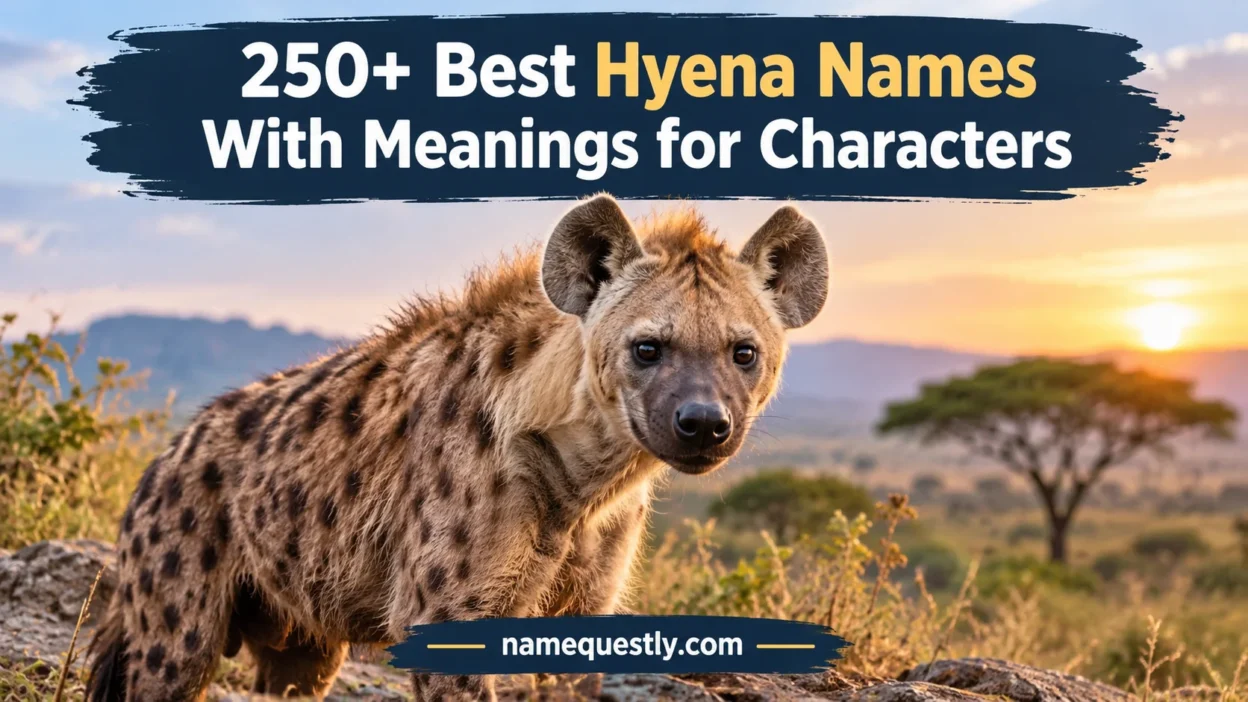 Best Hyena Names With Meanings for Characters