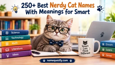 Best Nerdy Cat Names With Meanings for Smart