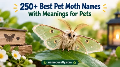 Best Pet Moth Names With Meanings for Pets