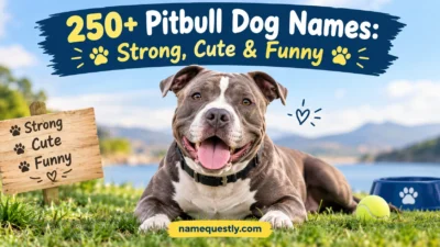 Pitbull Dog Names: Strong, Cute & Funny