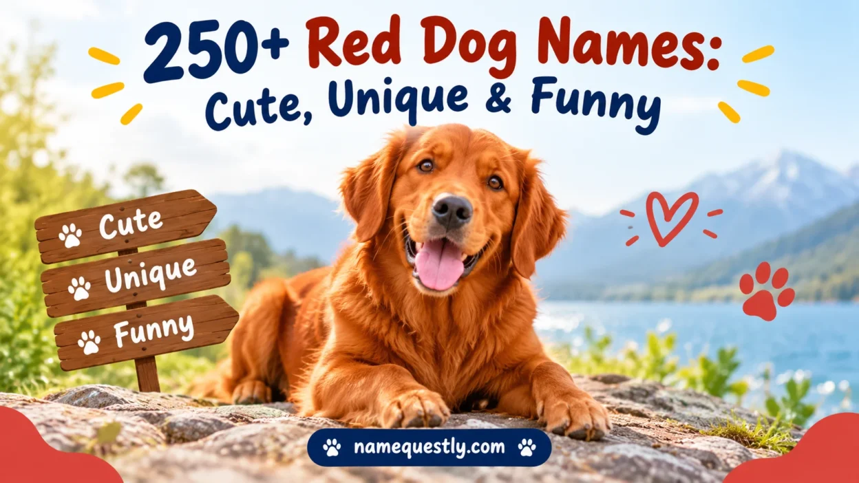Red Dog Names: Cute, Unique & Funny