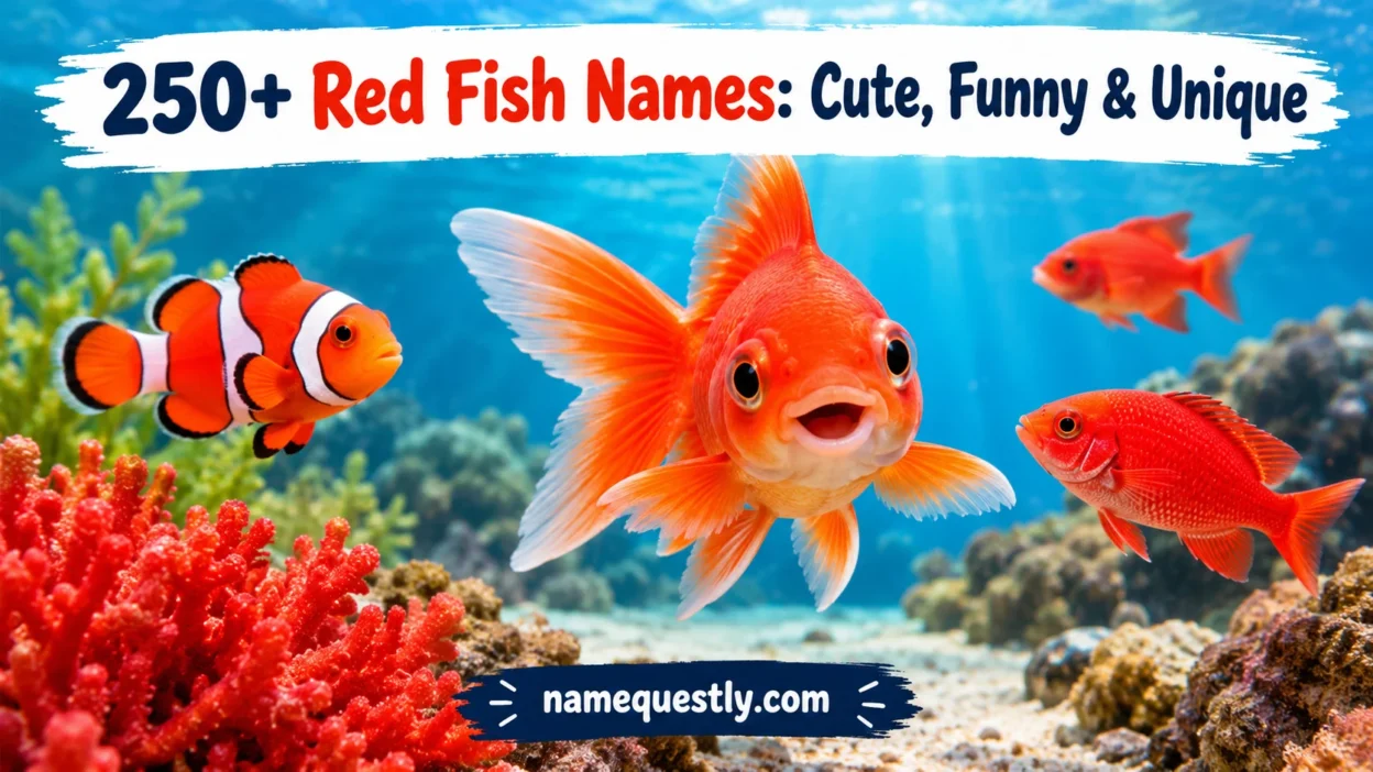 Red Fish Names: Cute, Funny & Unique