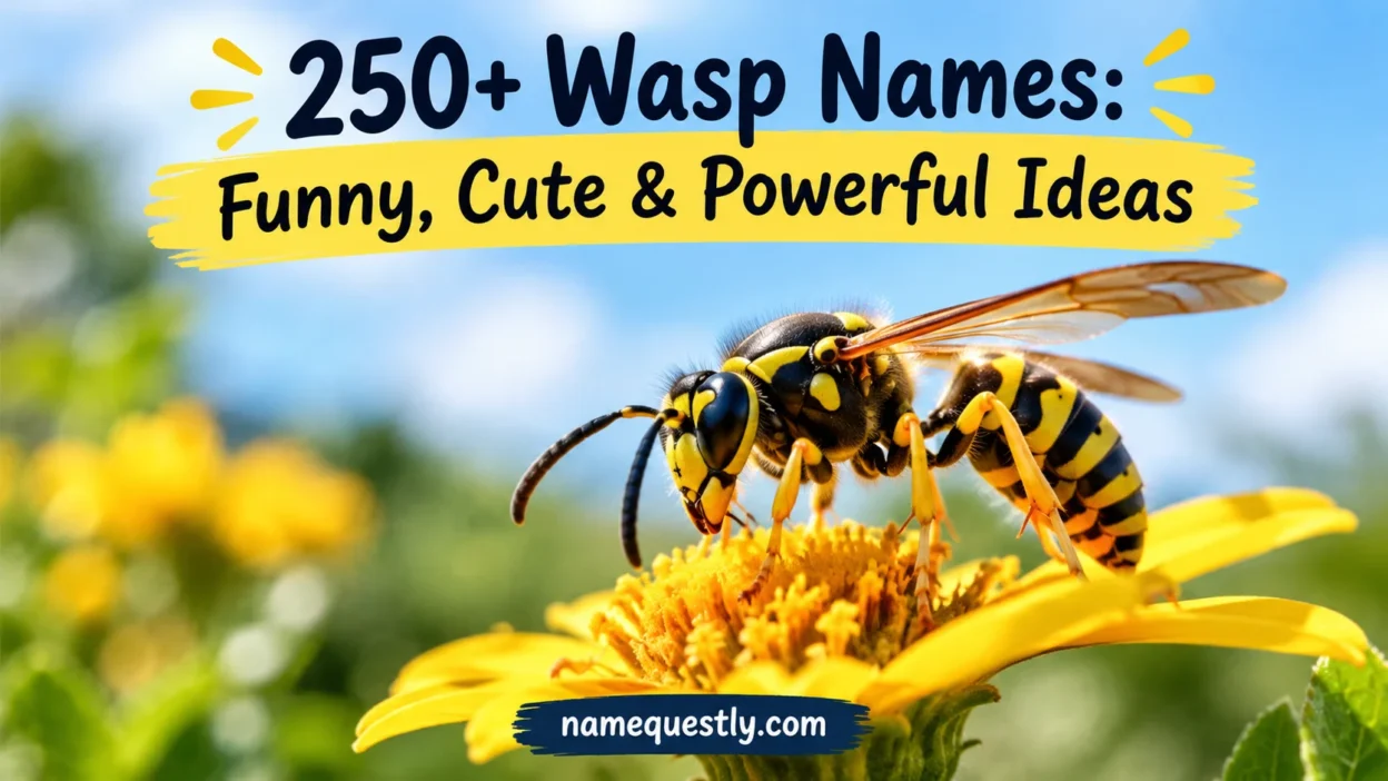 Wasp Names: Funny, Cute & Powerful Ideas